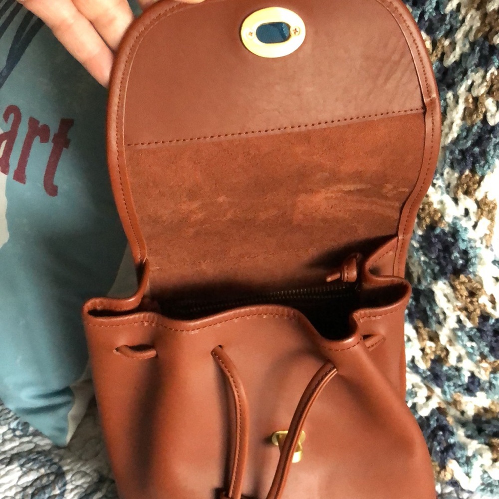 PreOwned Small Backpack Deep Tan - Picture 5 of 12